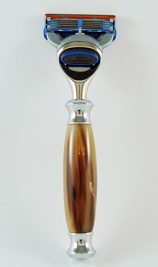 BRIGHT HORN Razor HANS BAIER Germany compatible with Gillette FUSION Blades