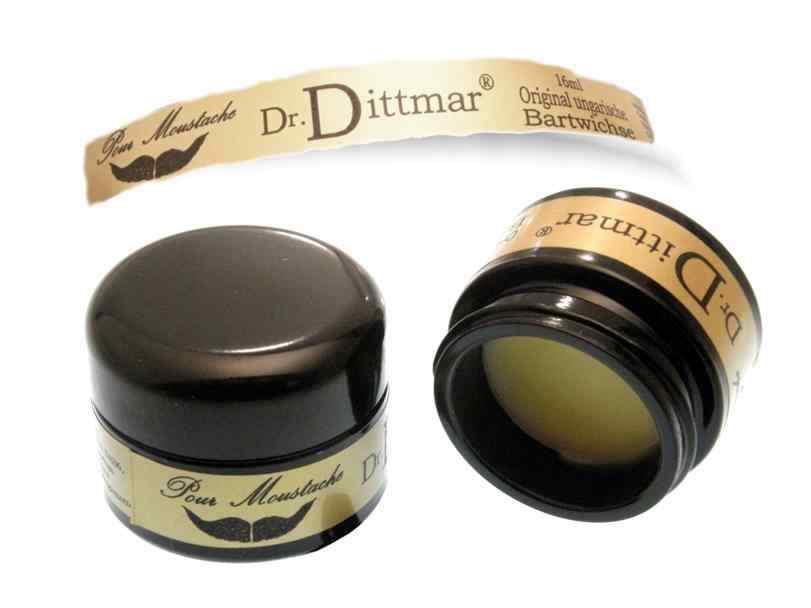 Oryginalny węgierski wosk do brody w szklanym słoiku 16ml Wąsy DR. DITTMAR Niemcy