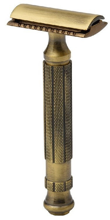 PEARL L55 CC antique brass safety razor brass closed comb INDIA