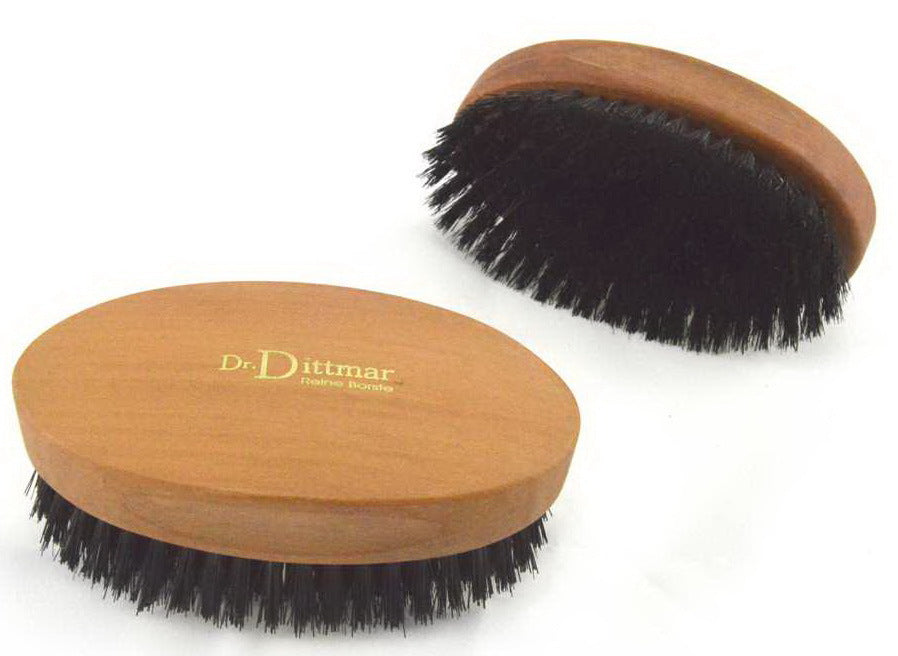 Dr. Dittmar Hairbrush Men Carding Brush for Thinning Hair Medium-Hard Bristles