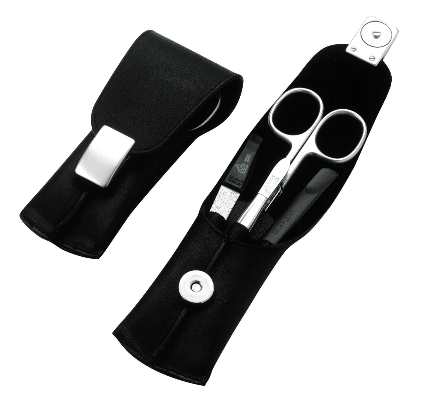 BECKERMANICURE Erbe Solingen Manikyrsett Manikyrveske Herre Lær