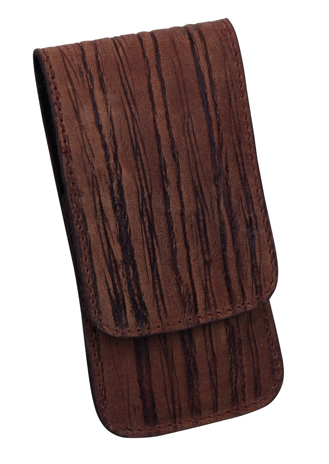 WOODLOOKLEDER 3-delt sett BECKERMANICURE Erbe SOLINGEN Manikyr-etui for herrer