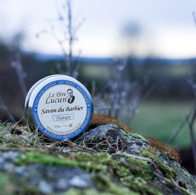 Scheerzeep NATURE Le Père Lucien FRANKRIJK 200g voor gevoelige huid 100% VEGANistisch