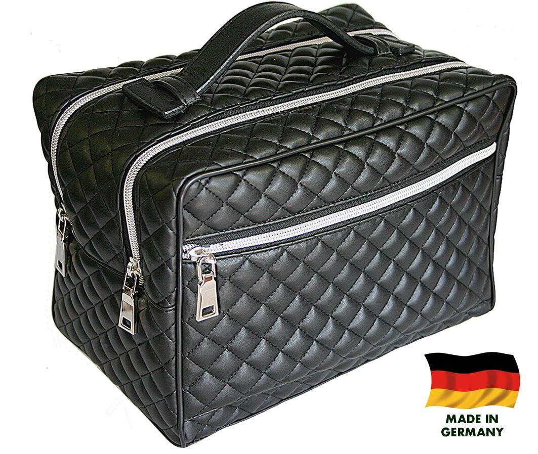 XXL Neceser RICHARD JÄGER Alemania Cuero Vegano ACOLCHADO Bolsa de aseo GRANDE