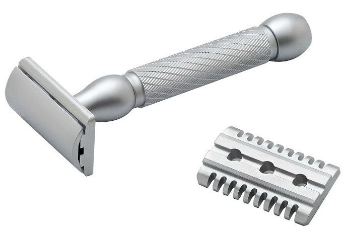 PEARL HAMMER exclusive safety razor BRASS open & closed comb INDIA