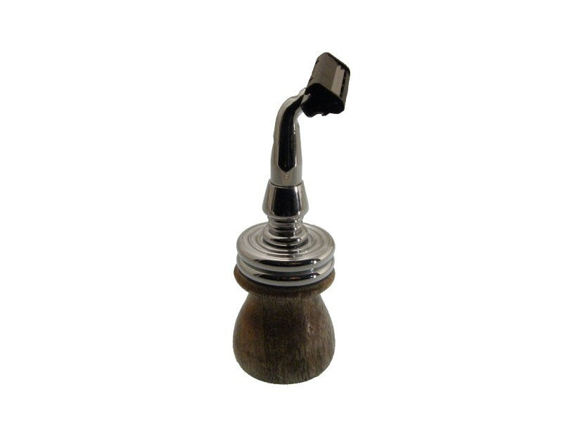 מכשיר גילוח אינטימי Dr. Dittmar ידית עץ תואם להבים Gillette G2 GII Duplo