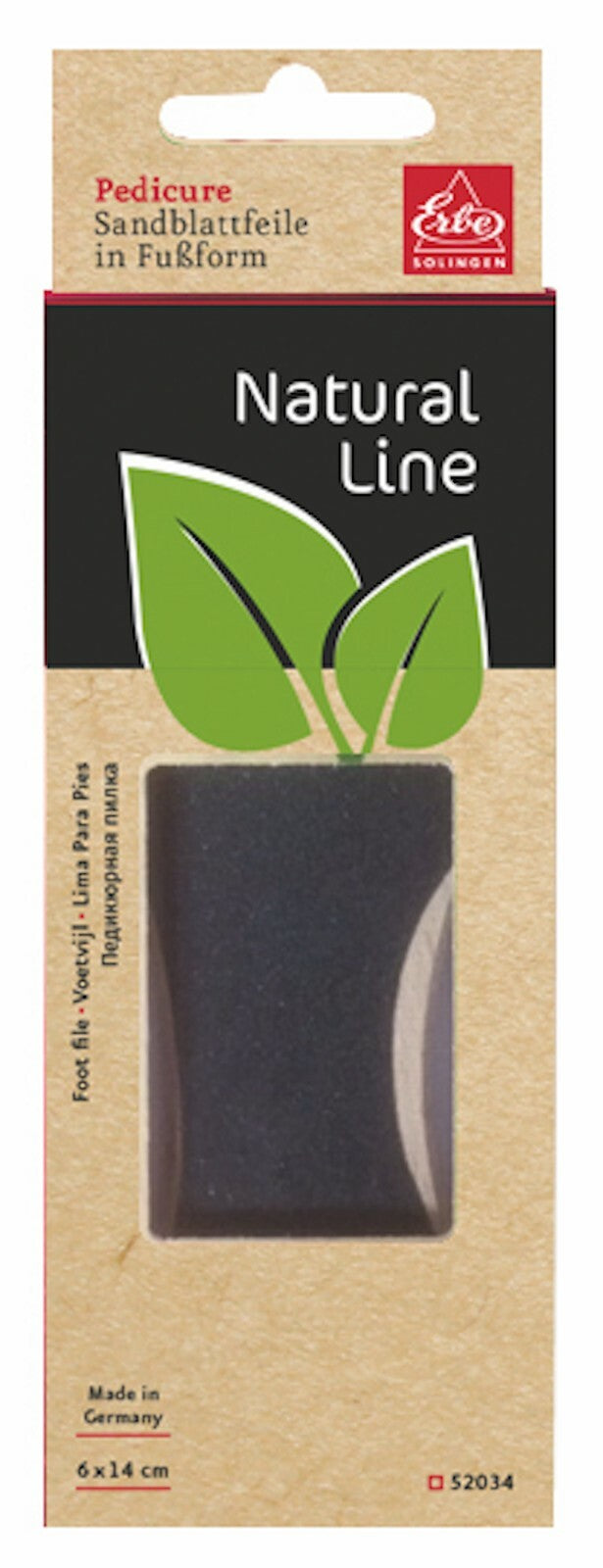 Natural Line Hornhøvel grov & fin tre ERBE SOLINGEN BeckerManicure
