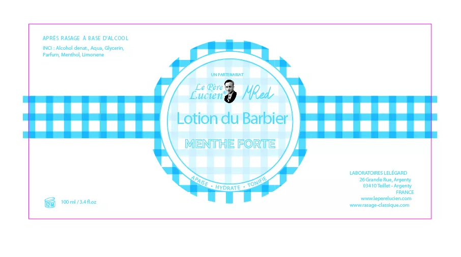 アフターシェーブ メントフォルテ ル・ペール・ルシアン フランス メントール&ミンツ ケアフレッシュ