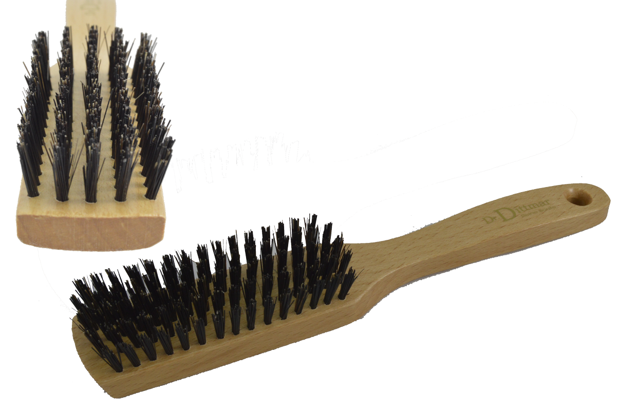 Spazzola per capelli da uomo Dr. Dittmar in legno di faggio spazzola per acconciatura spazzola per la cura setole naturali