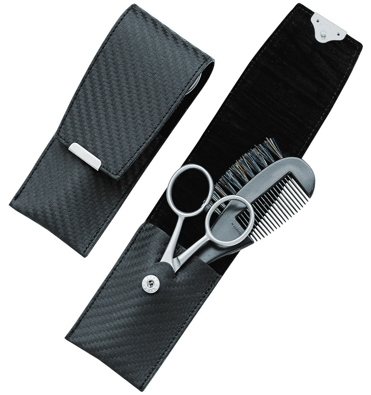 BECKER-MANICURE Erbe Solingen 2-шт. набір для догляду за бородою набір для бороди ножиці для бороди гребінець шкіра