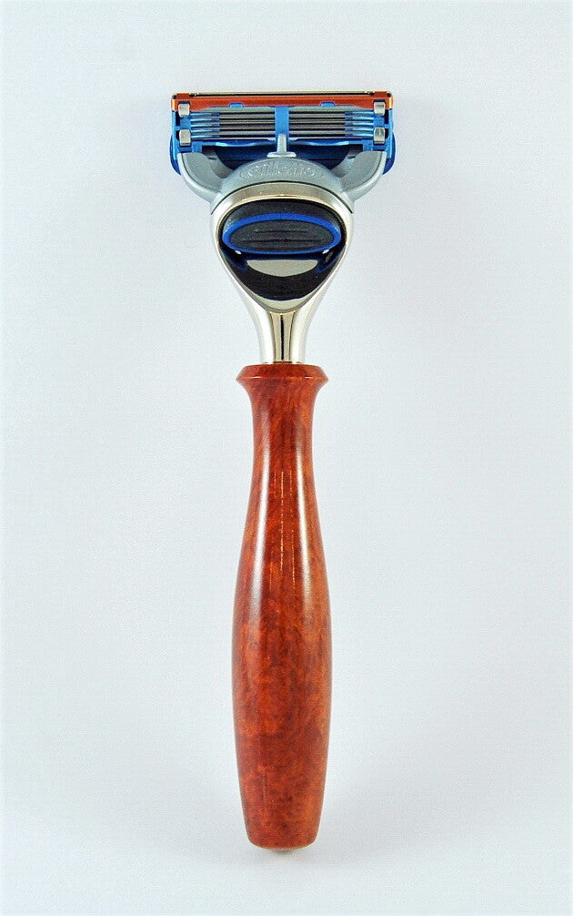 WURZELHOLZ Razor HANS BAIER Germany compatible with Gillette FUSION Blades