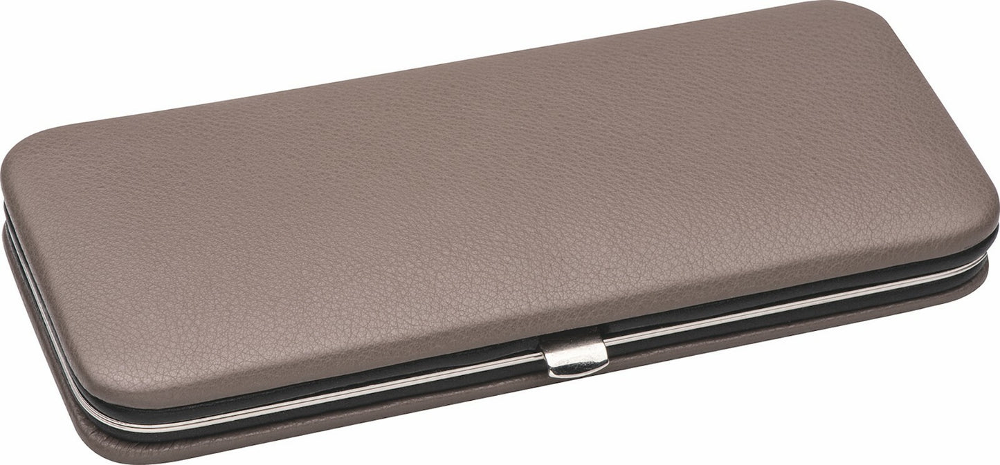 Erbe Solingen TAUPE GERÇEK DERİ Manikür Seti Manikür Kılıfı Erkekler BECKER-MANICURE