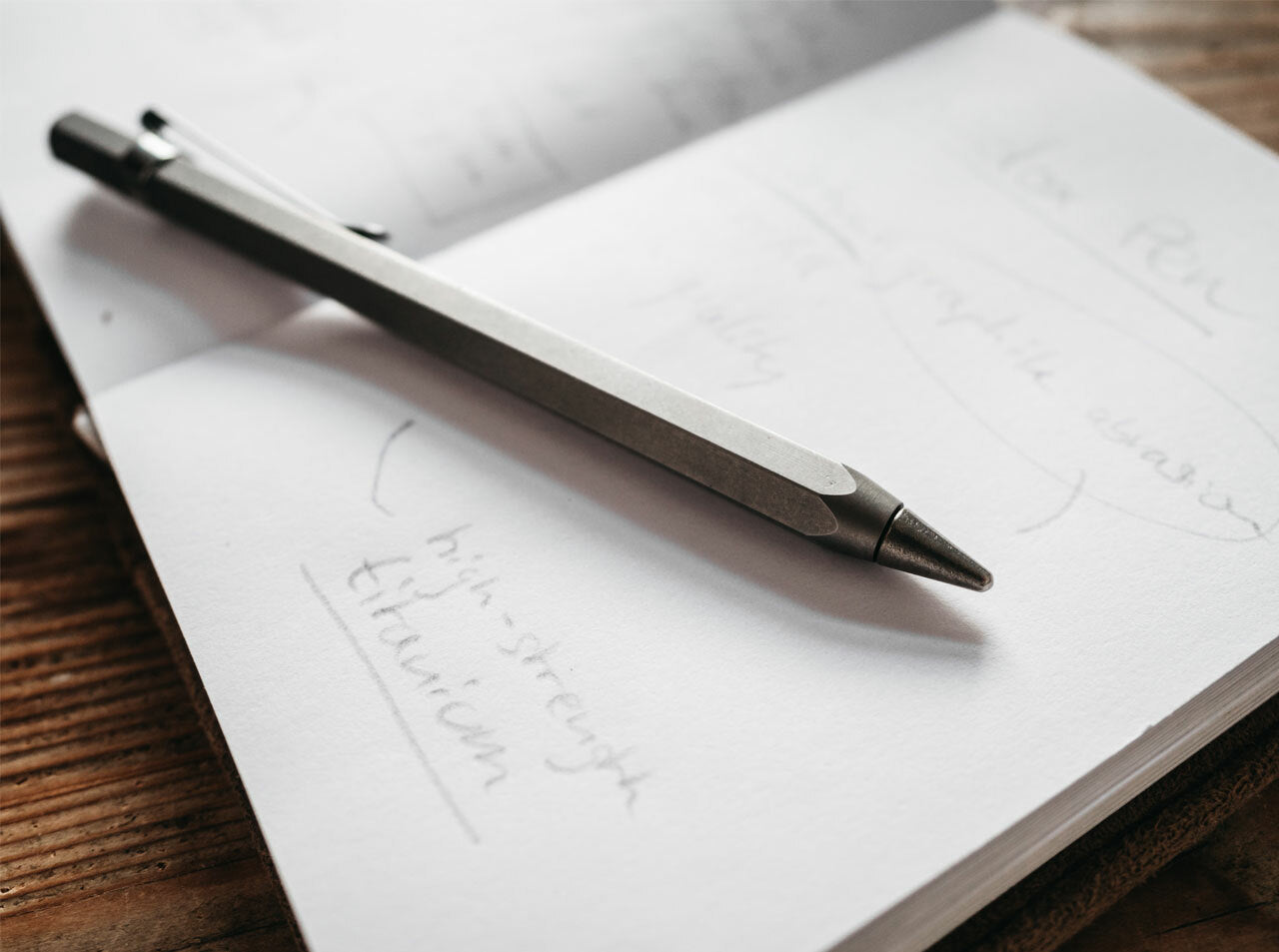 REDOX PEN BÖKER PLUS ballpoint pen made of TITANIUM without graphite abrasion or ink