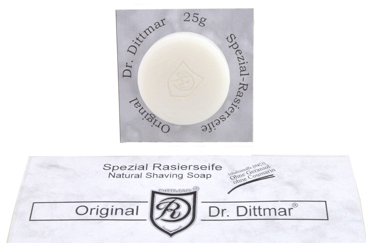 25 g per ciotola da barba in porcellana DR. DITTMAR sapone da barba speciale made in Germany