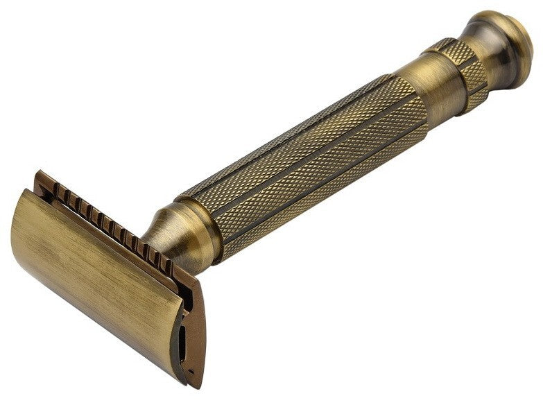 PEARL L-55 CC antique brass safety razor brass closed comb INDIA
