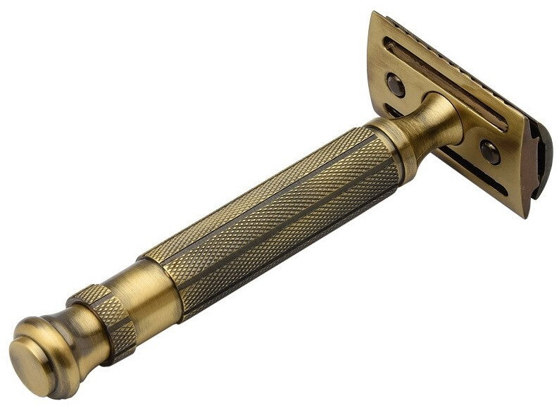 PEARL L-55 CC antique brass safety razor brass closed comb INDIA