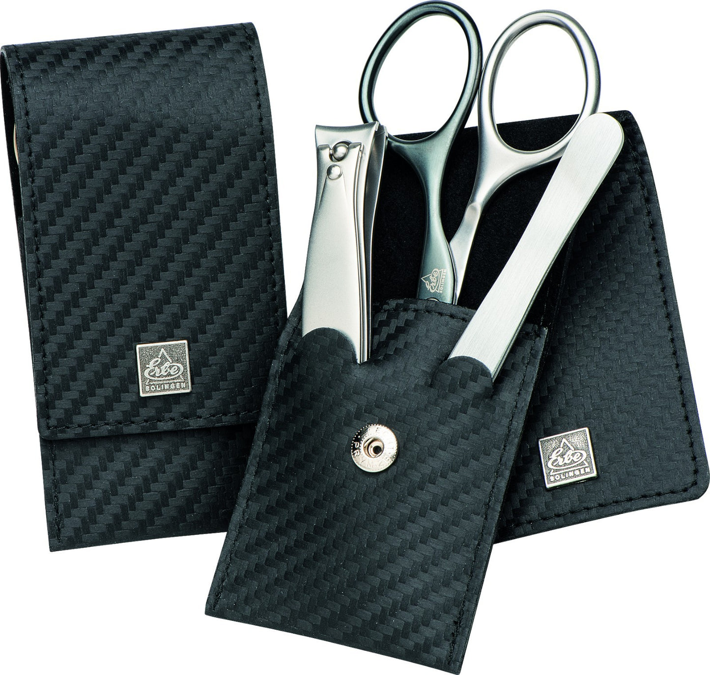 TESOURA DE UNHAS AUTOFERRANTE BECKER-MANICURE Erbe Solingen Estojo de Manicure COURO