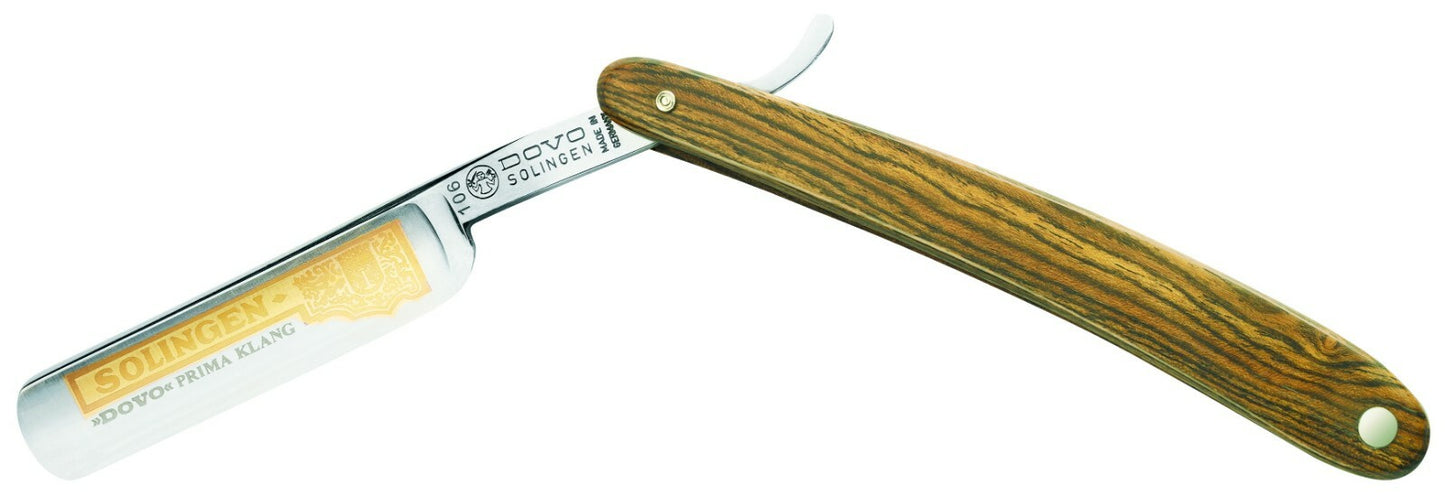 DOVO Solingen Tyskland BOCOTE Barberkniv Karbonstål Gulletsning Klang-slipning