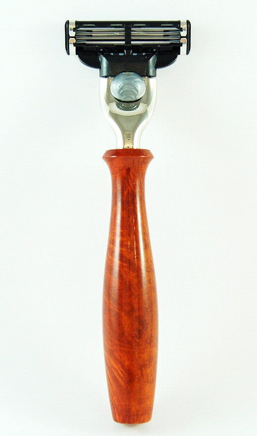 Бритва HANS BAIER Германия КОРЕННОЕ ДЕРЕВО совместима с лезвиями Gillette Mach3