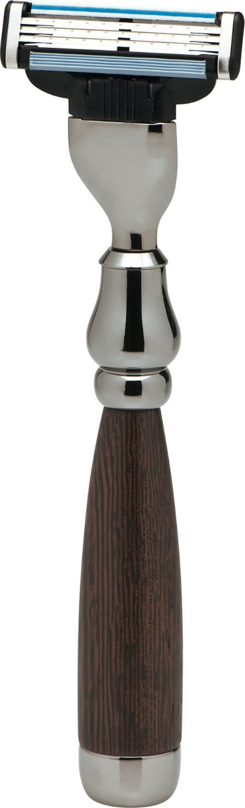 เครื่องโกนหนวด RHODIUM ไม้ WENGEHOLZ เข้ากันได้กับใบมีด Mach3 ERBE Solingen Germany