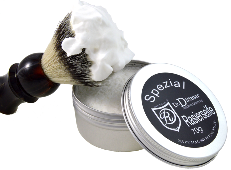 DR. DITTMAR sabão especial vegetal para barbear 70g lata de alumínio feito na Alemanha