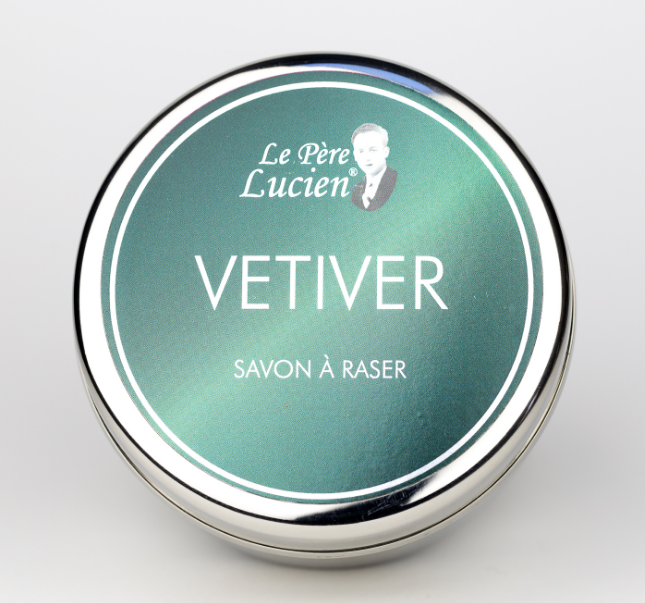 VETIVER Sabonete de Barbear Premium Le Père Lucien FRANÇA 150g VEGANO Manteiga de Karité