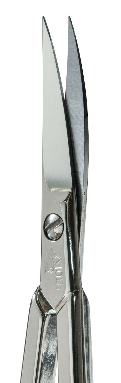 Нержавеющая сталь никелированная НОЖНИЦЫ ДЛЯ КОЖИ тонкий изогнутый кончик - Erbe Solingen Becker-Manicure